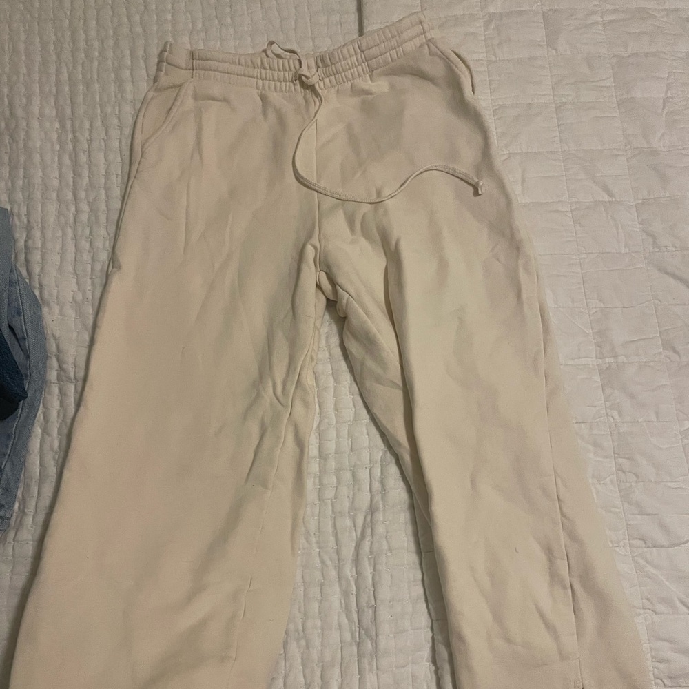 Reformation split hem sweatpants